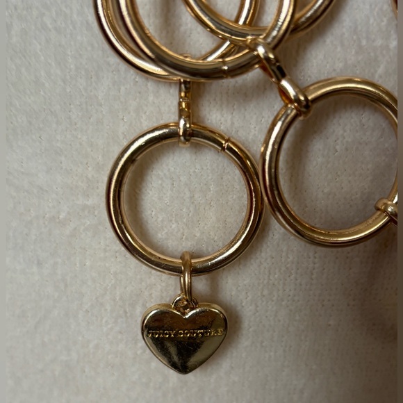JUICY COUTURE of Los Angeles Gold Hoop Circle Chain Belt in Gold Size Med/Large - Picture 3 of 15